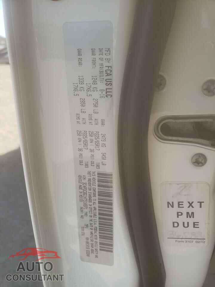 DODGE JOURNEY 2017 - 3C4PDCBG1HT510371