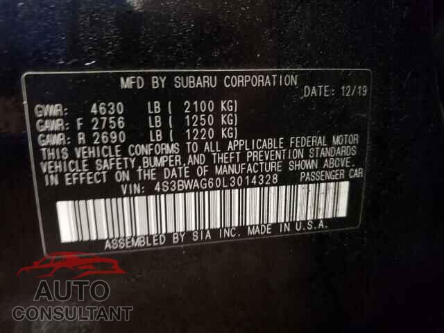 SUBARU LEGACY 2020 - 4S3BWAG60L3014328
