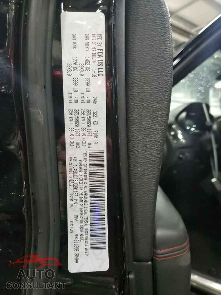DODGE DURANGO 2018 - 1C4SDJCT9JC291137