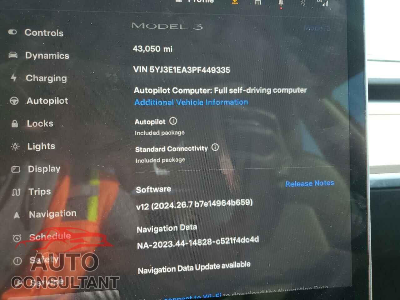 TESLA MODEL 3 2023 - 5YJ3E1EA3PF449335