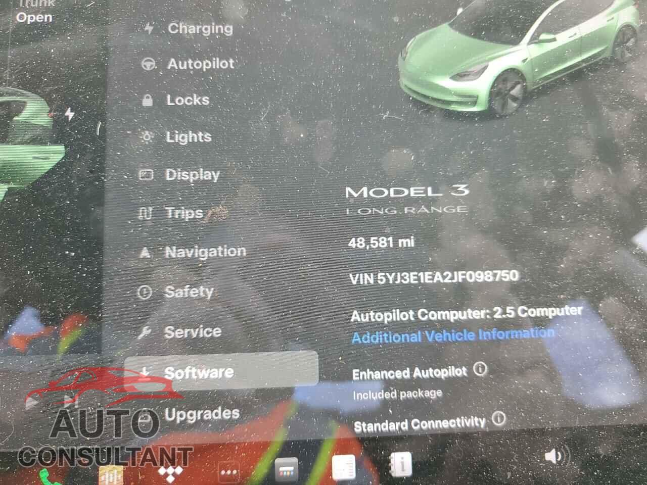 TESLA MODEL 3 2018 - 5YJ3E1EA2JF098750