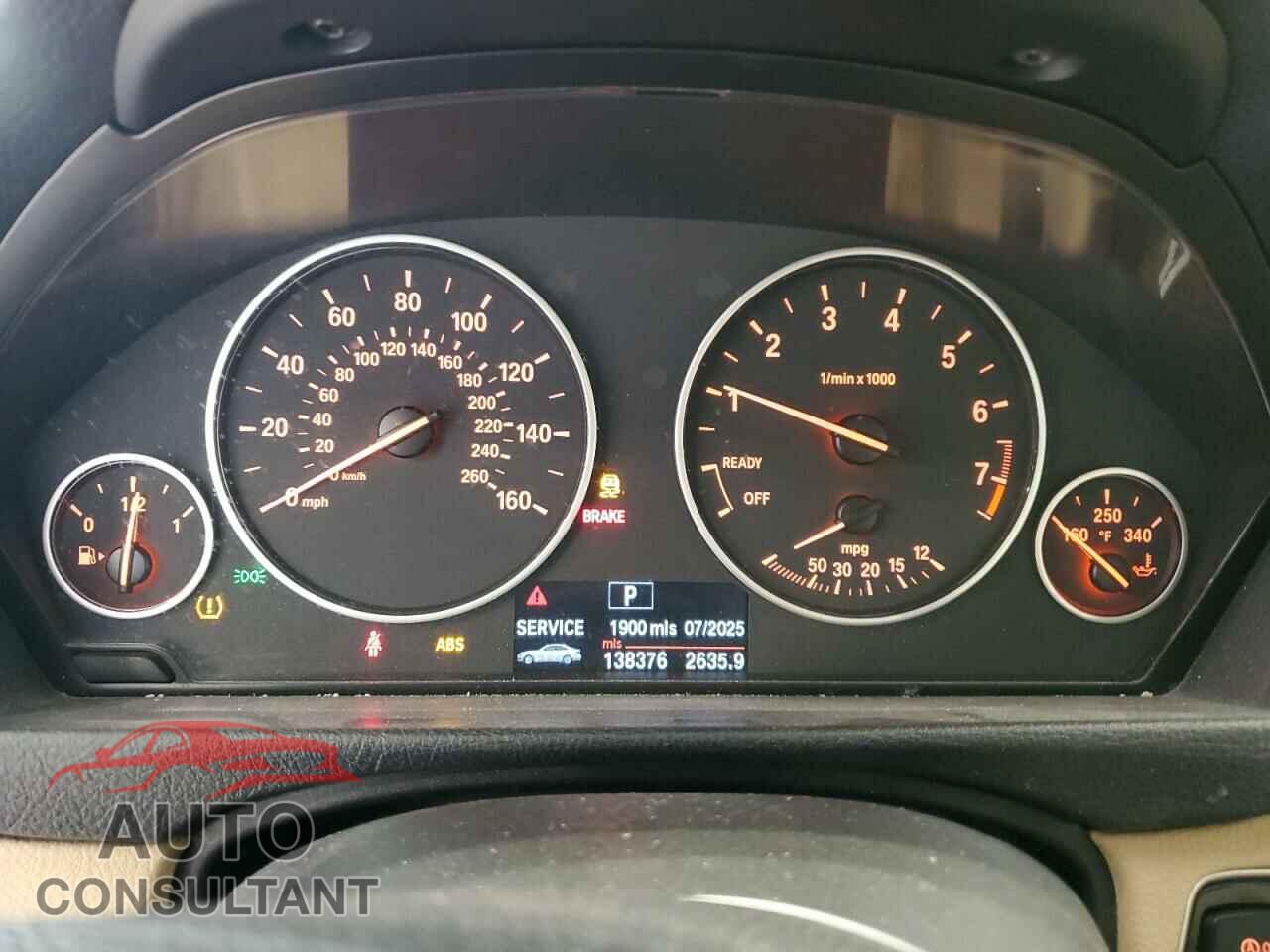 BMW 3 SERIES 2013 - WBA3A5C53DF356456