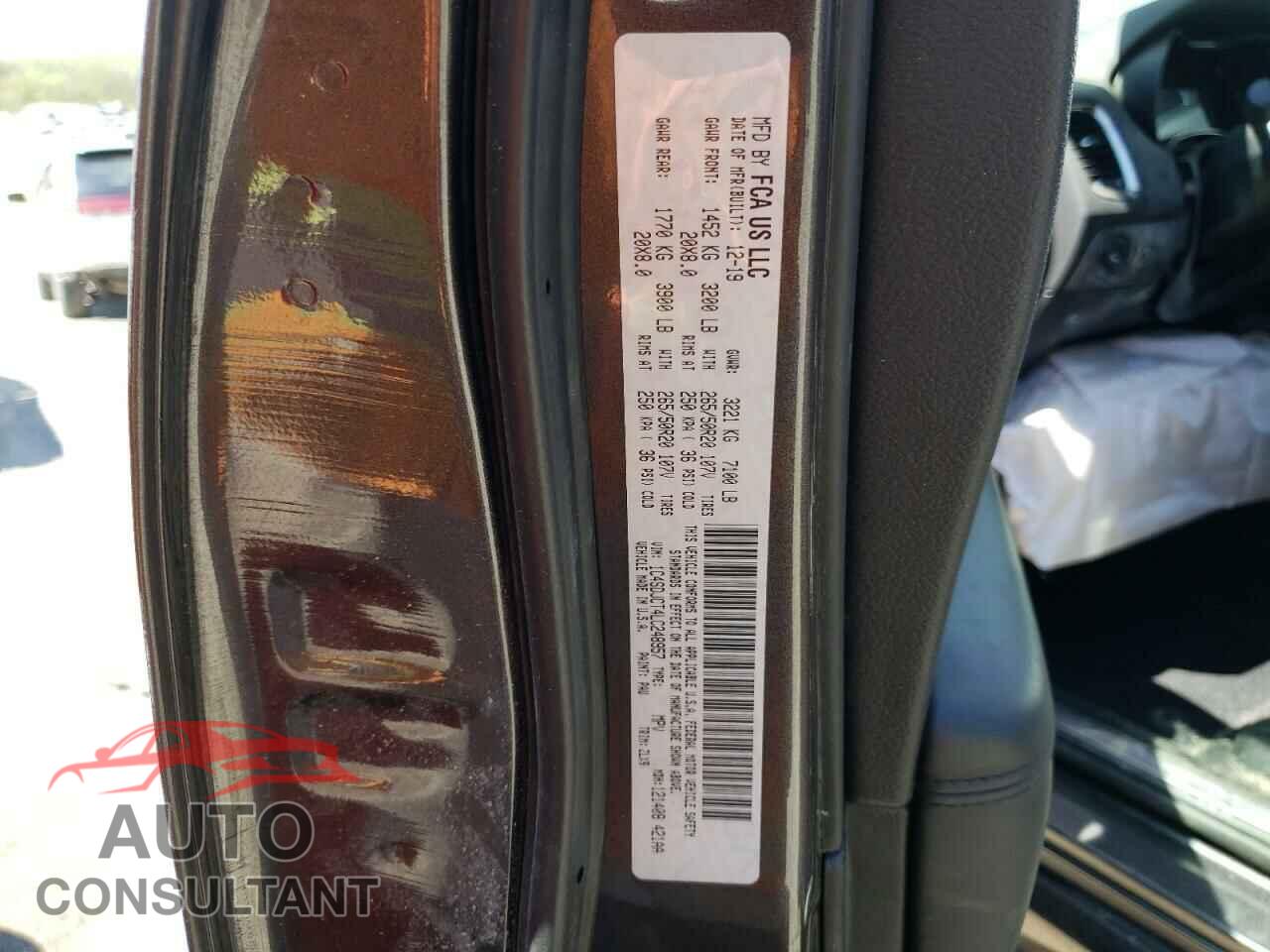 DODGE DURANGO 2020 - 1C4SDJCT4LC248957