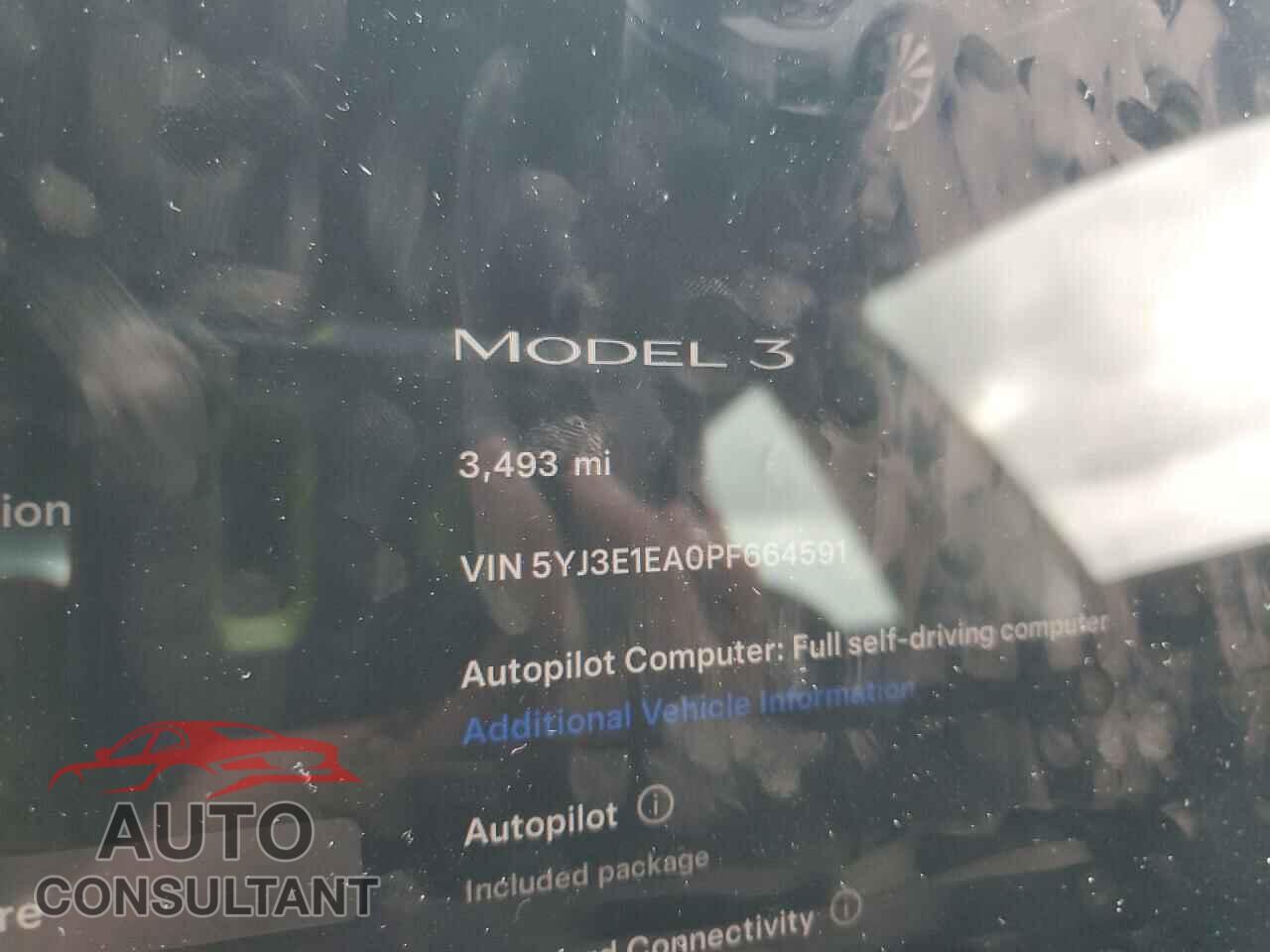 TESLA MODEL 3 2023 - 5YJ3E1EA0PF664591