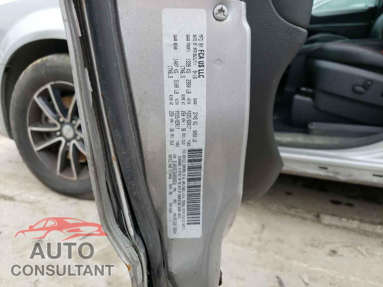 DODGE CARAVAN 2017 - 2C4RDGEG5HR586531
