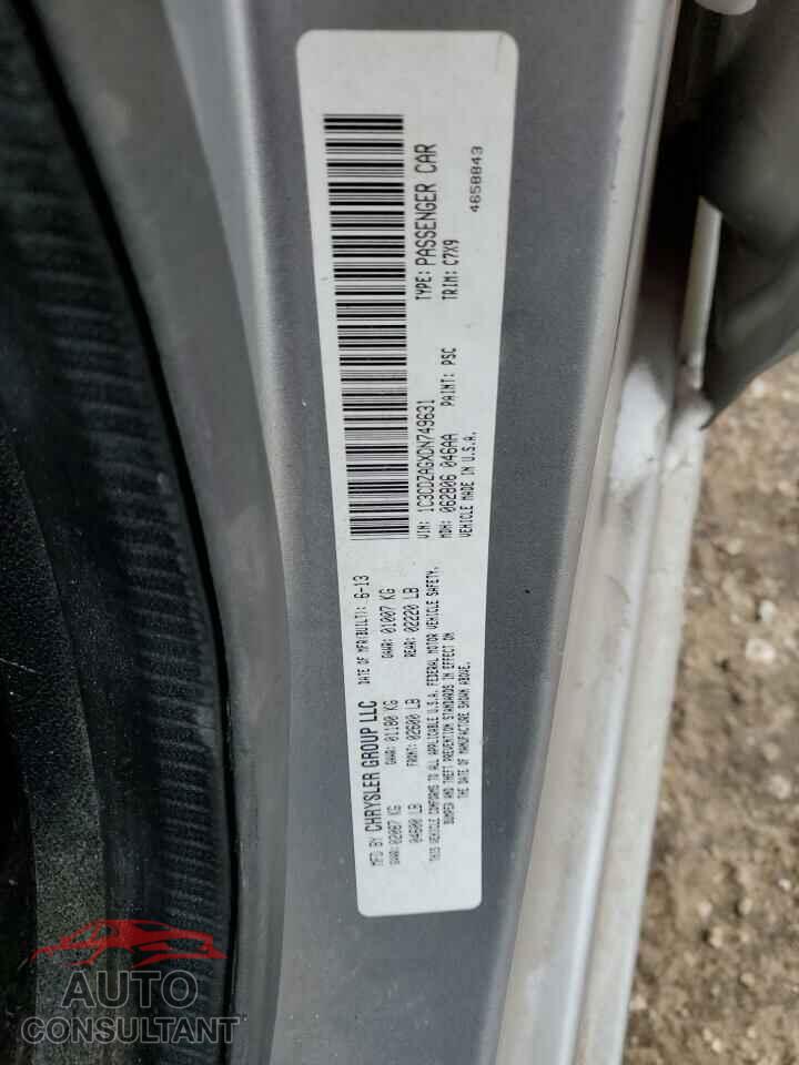 DODGE AVENGER 2013 - 1C3CDZAGXDN749631