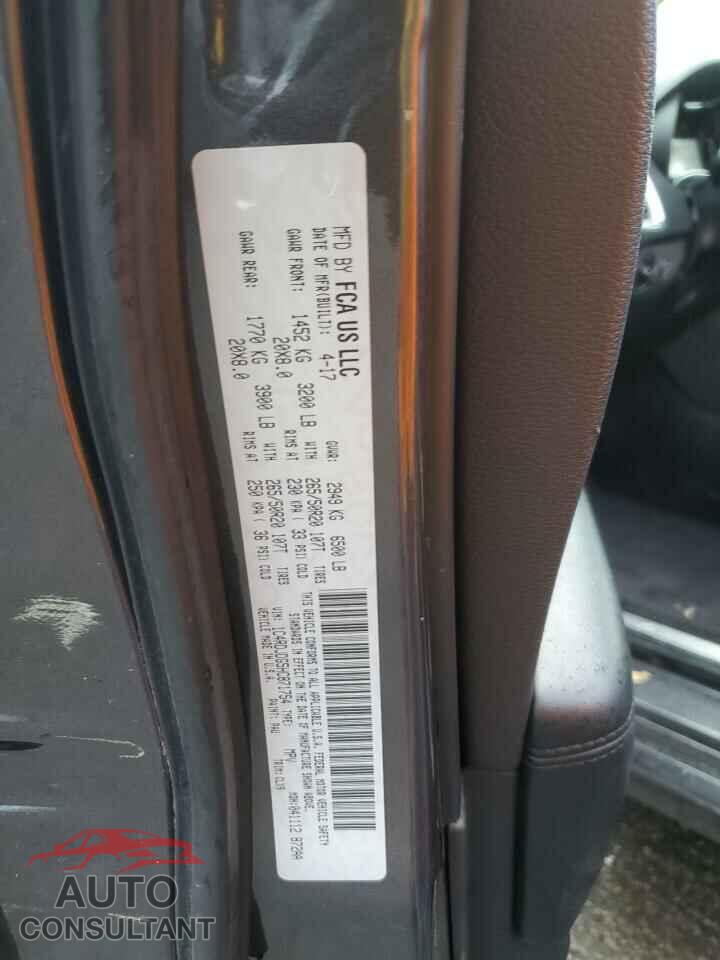 DODGE DURANGO 2017 - 1C4RDJDG5HC871754