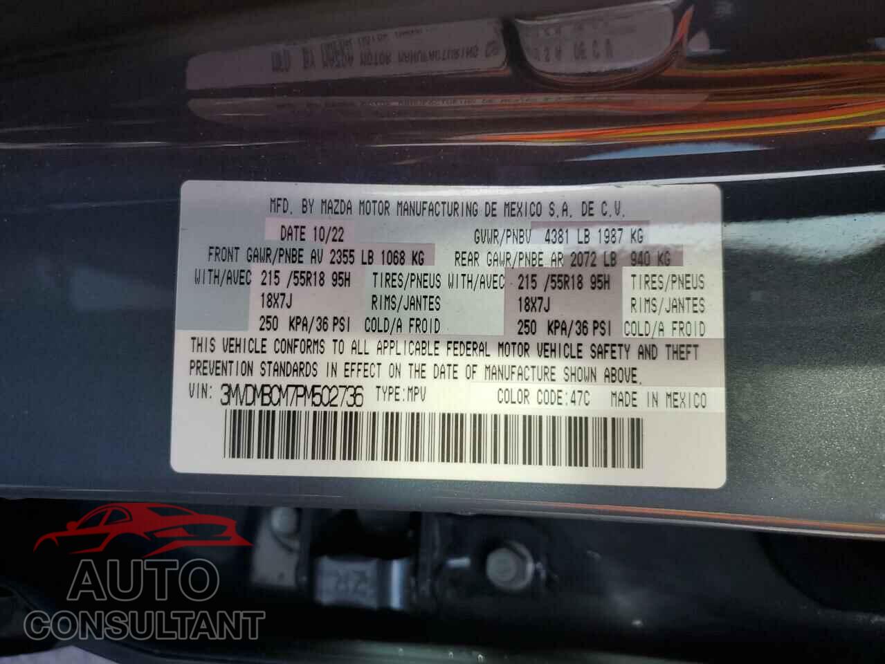 MAZDA CX30 2023 - 3MVDMBCM7PM502736
