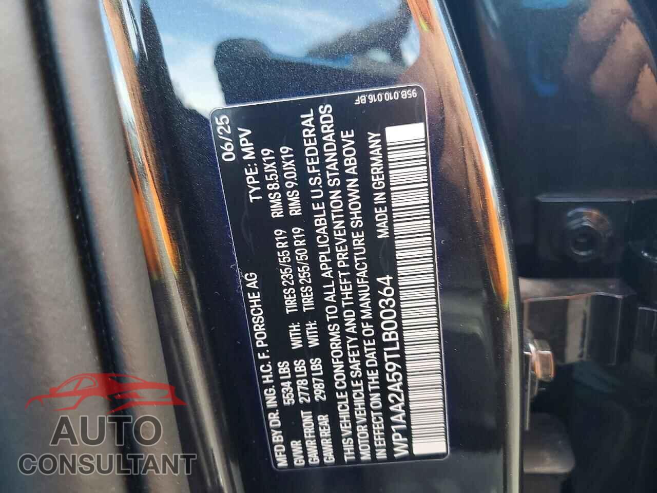 PORSCHE MACAN 2026 - WP1AA2A59TLB00364