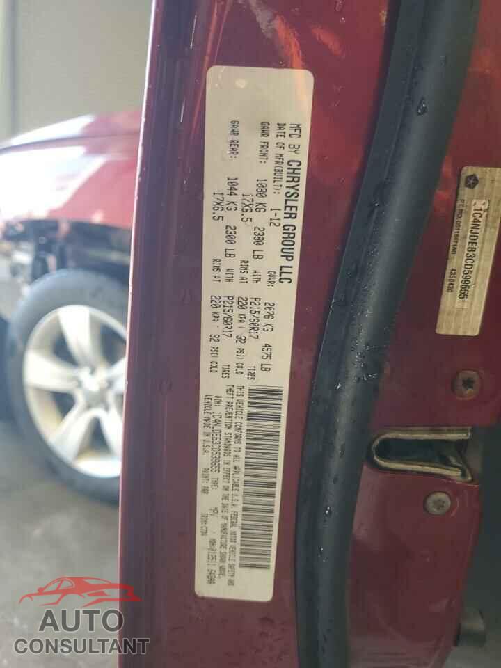 JEEP COMPASS 2012 - 1C4NJDEB3CD599655