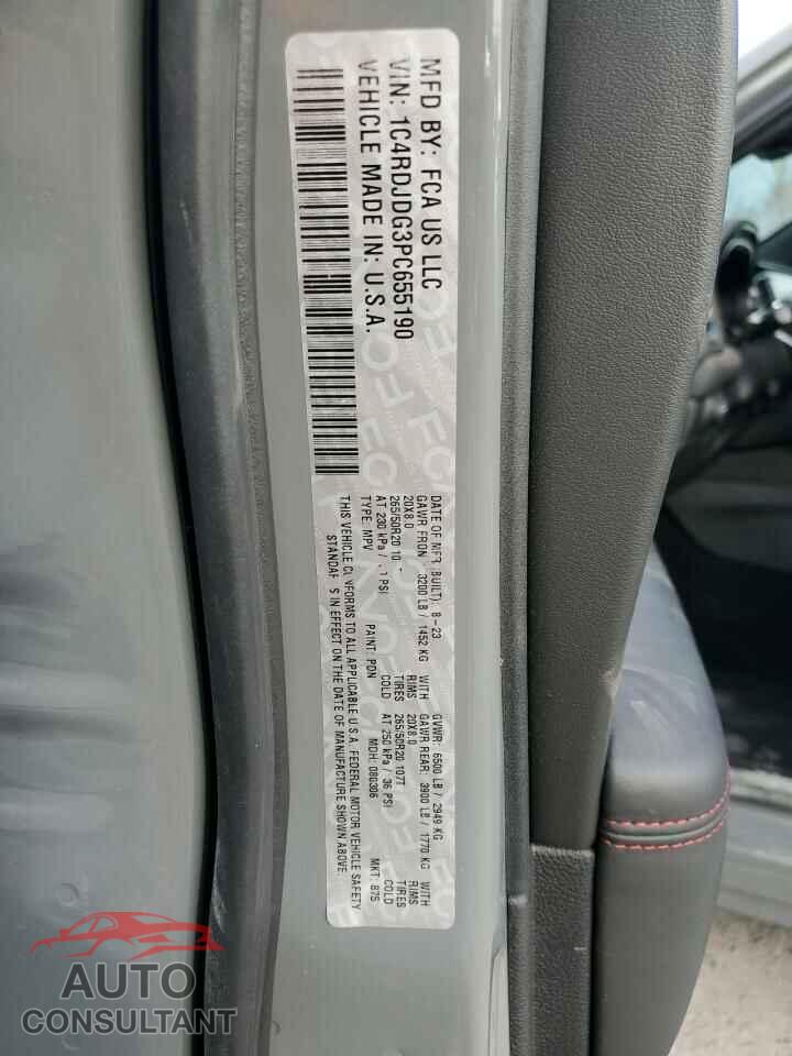 DODGE DURANGO 2023 - 1C4RDJDG3PC655190