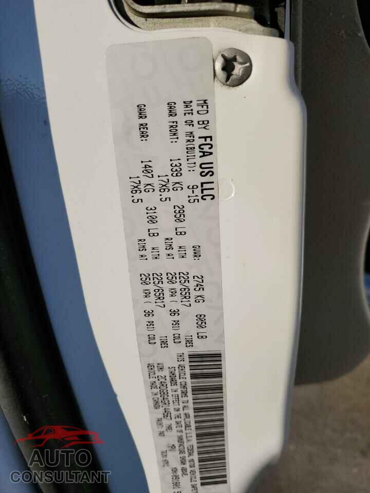 DODGE CARAVAN 2016 - 2C4RDGBG4GR144567