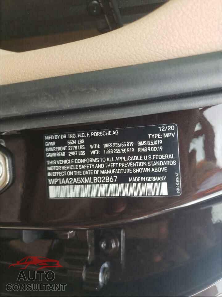PORSCHE MACAN 2021 - WP1AA2A5XMLB02867