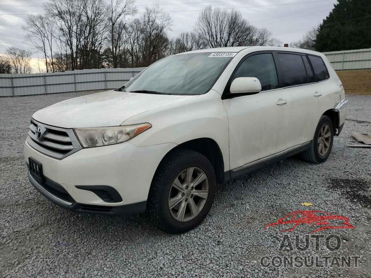 TOYOTA HIGHLANDER 2013 - 5TDZA3EH4DS043604