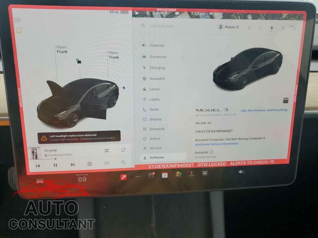TESLA MODEL 3 2021 - 5YJ3E1EA1MF940627