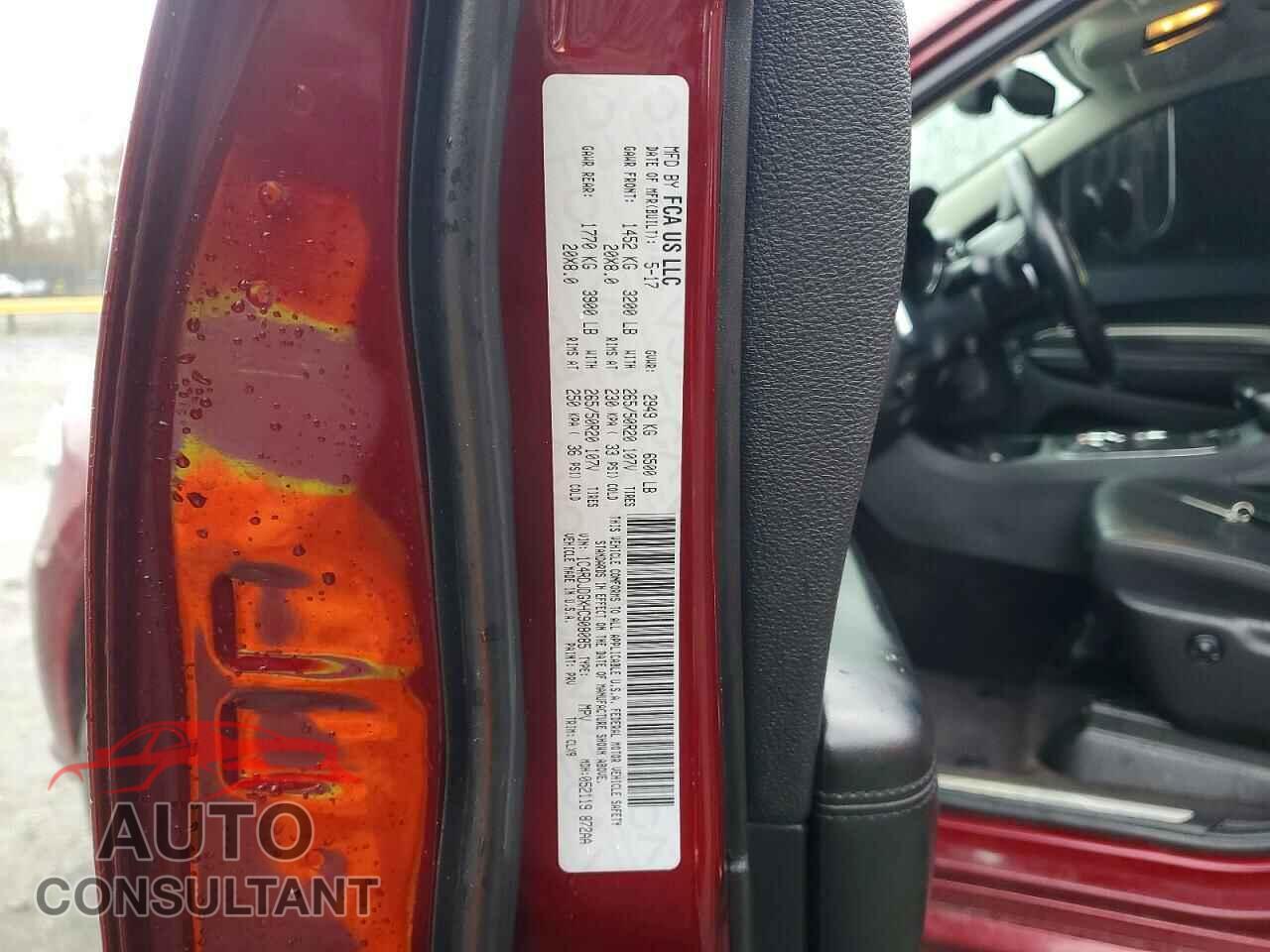 DODGE DURANGO 2017 - 1C4RDJDGXHC908085
