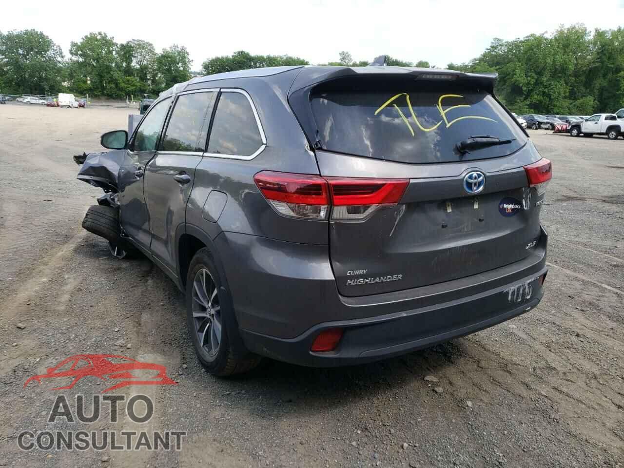 TOYOTA HIGHLANDER 2017 - 5TDJGRFH1HS036631