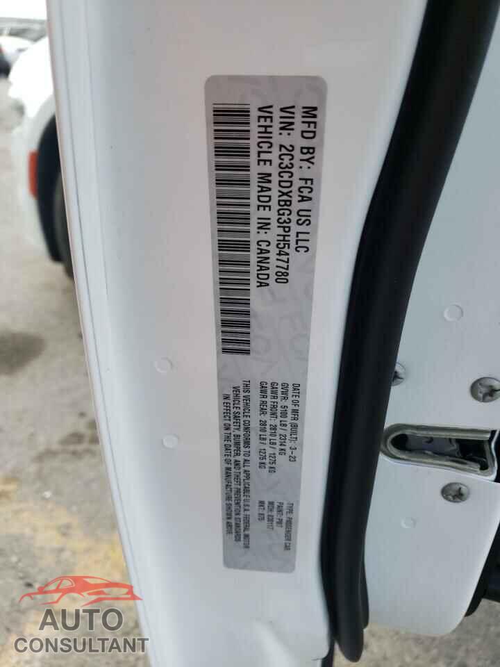 DODGE CHARGER 2023 - 2C3CDXBG3PH547780