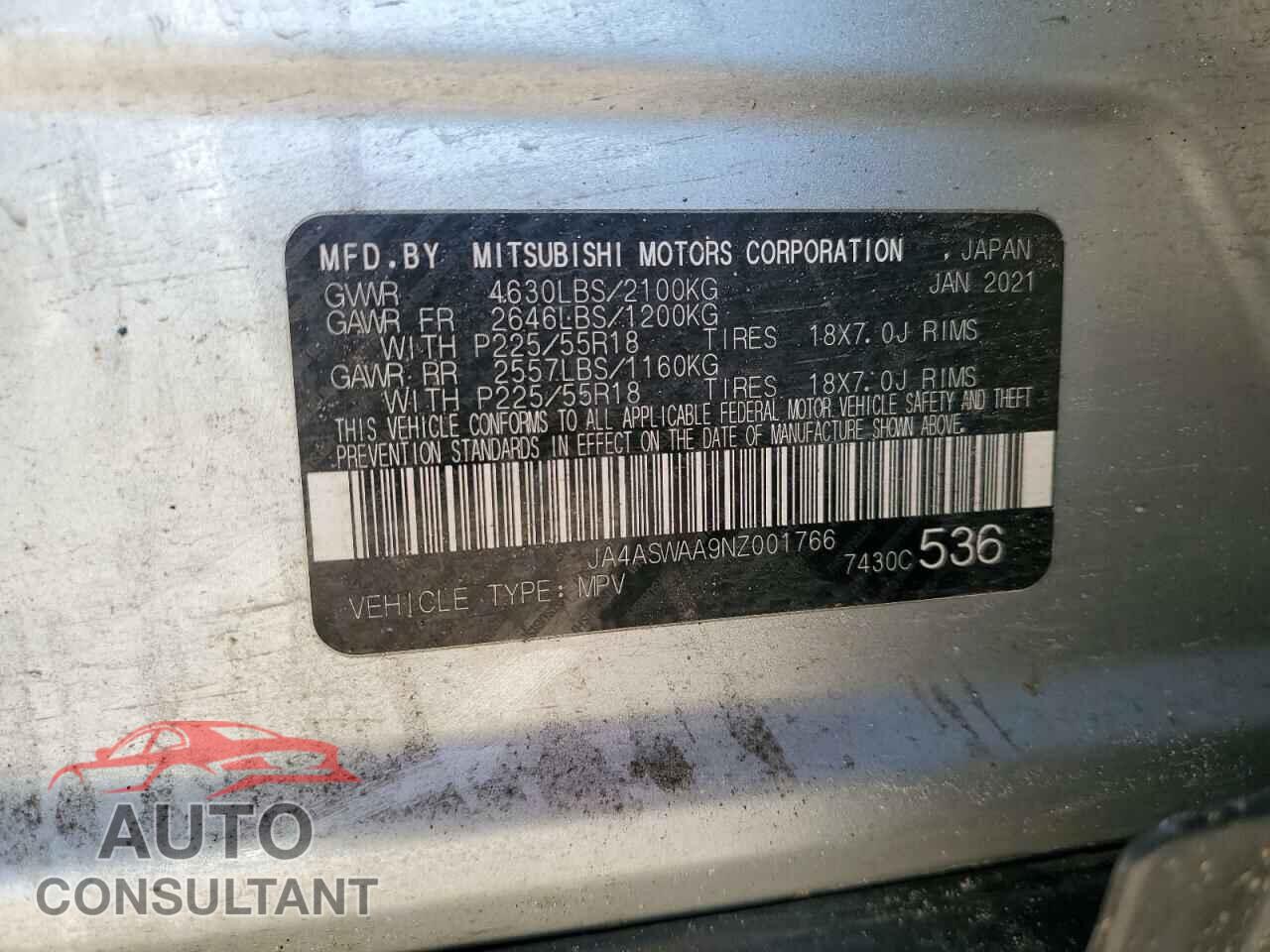 MITSUBISHI ECLIPSE 2022 - JA4ASWAA9NZ001766