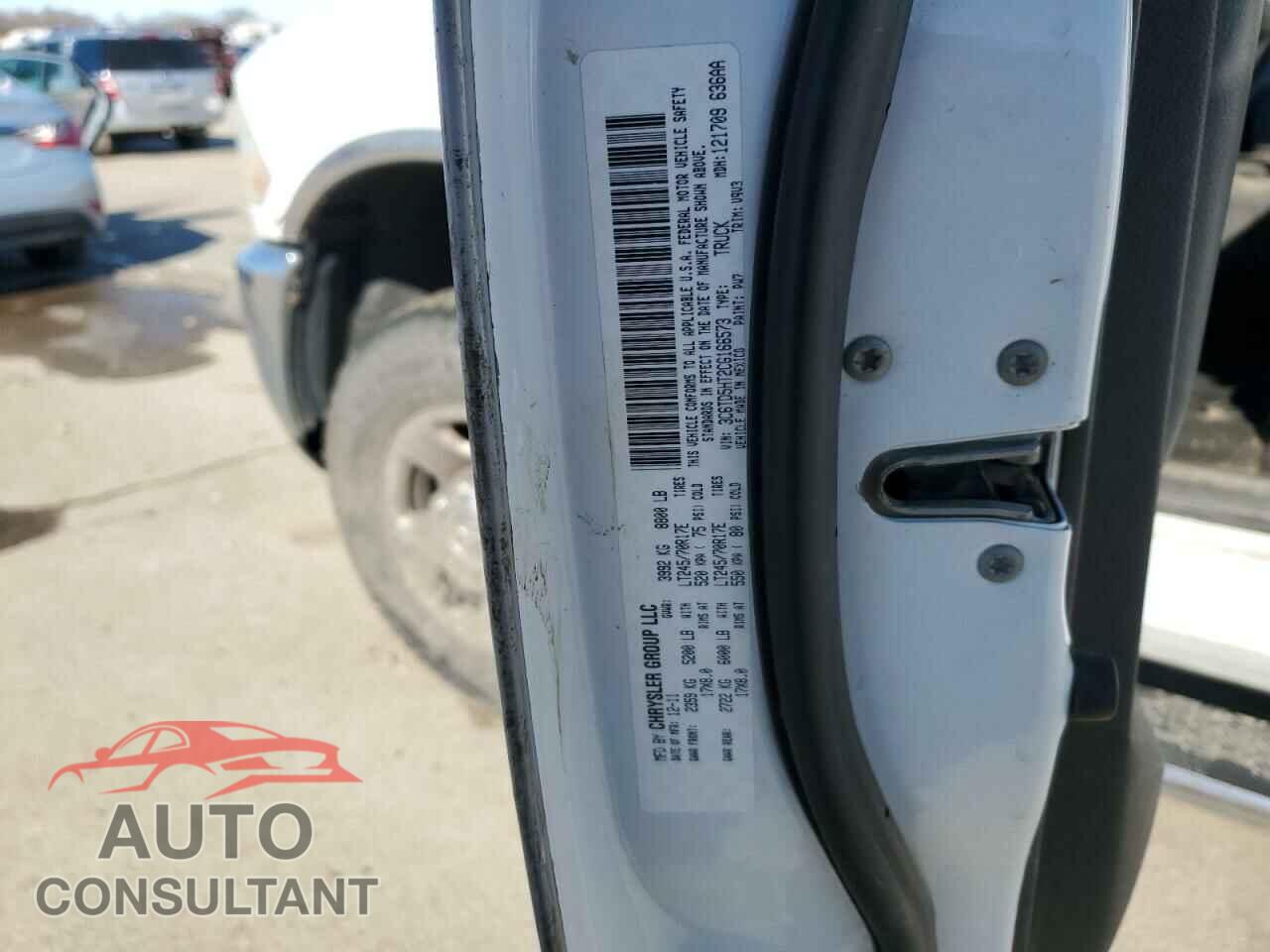 DODGE RAM 2500 2012 - 3C6TD5HT2CG166573