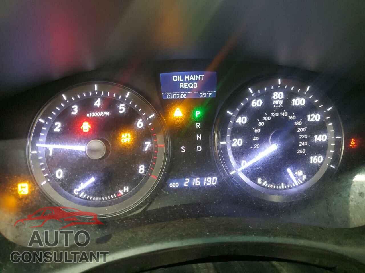 LEXUS ES350 2010 - JTHBK1EG8A2390171