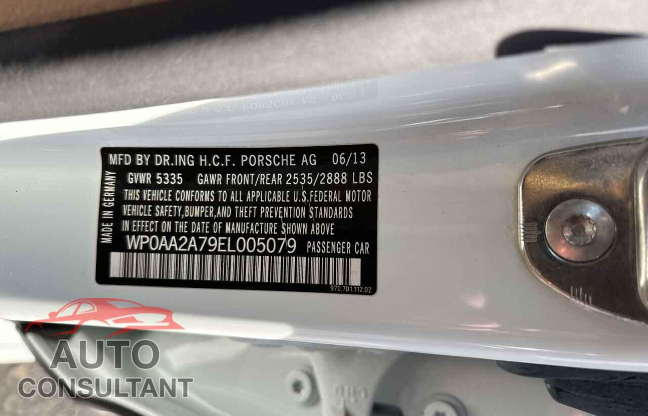 PORSCHE PANAMERA 2014 - WP0AA2A79EL005079