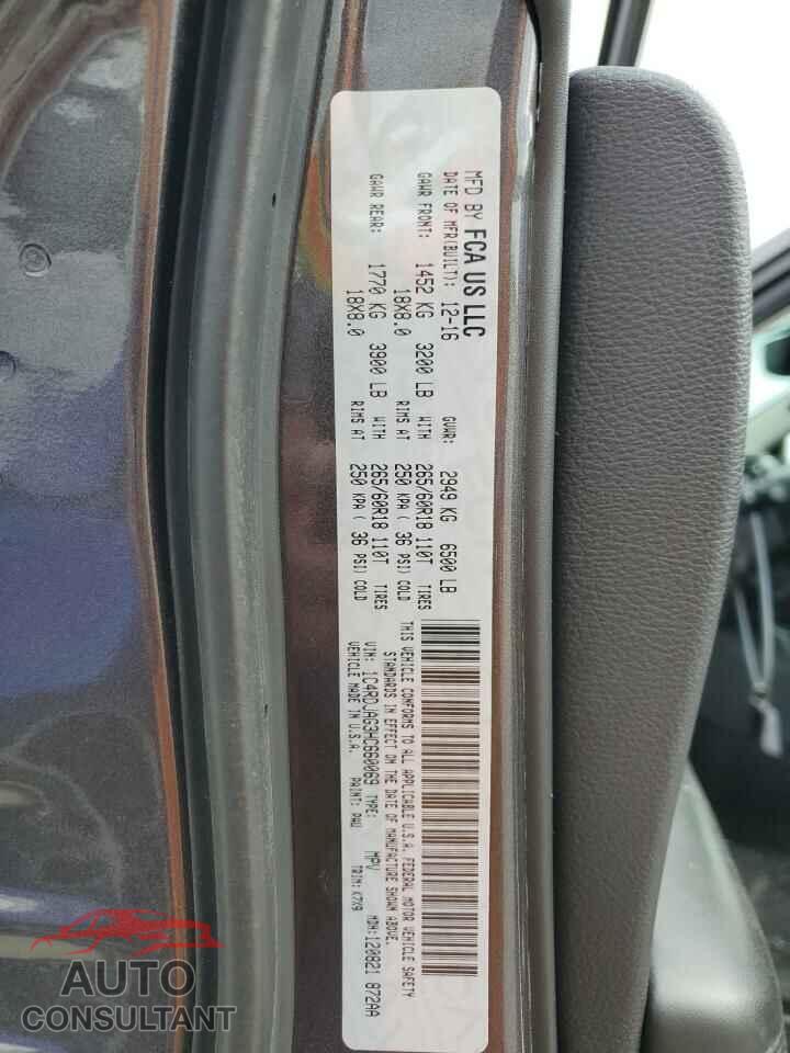 DODGE DURANGO 2017 - 1C4RDJAG3HC660069