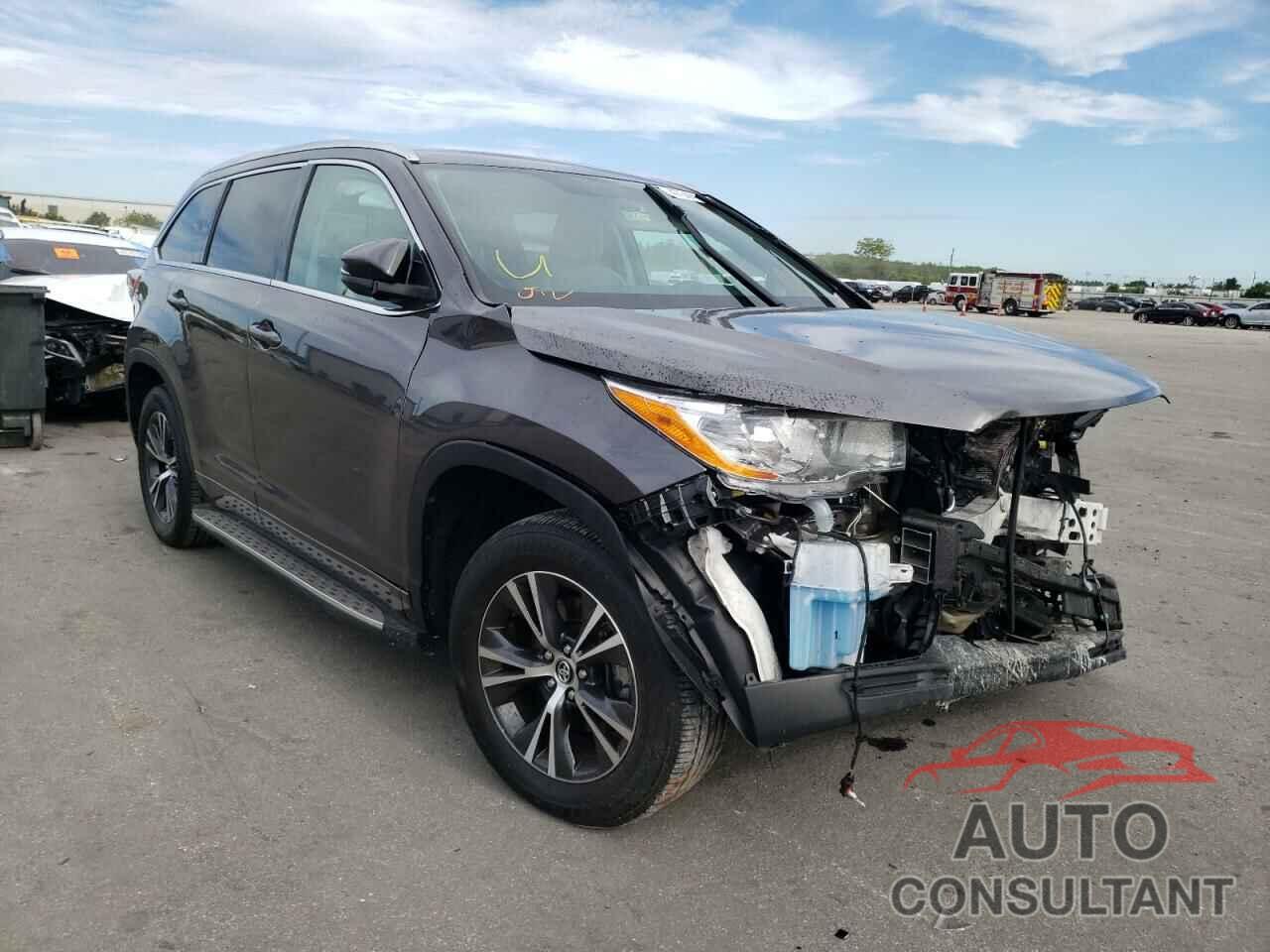 TOYOTA HIGHLANDER 2016 - 5TDKKRFH9GS504204