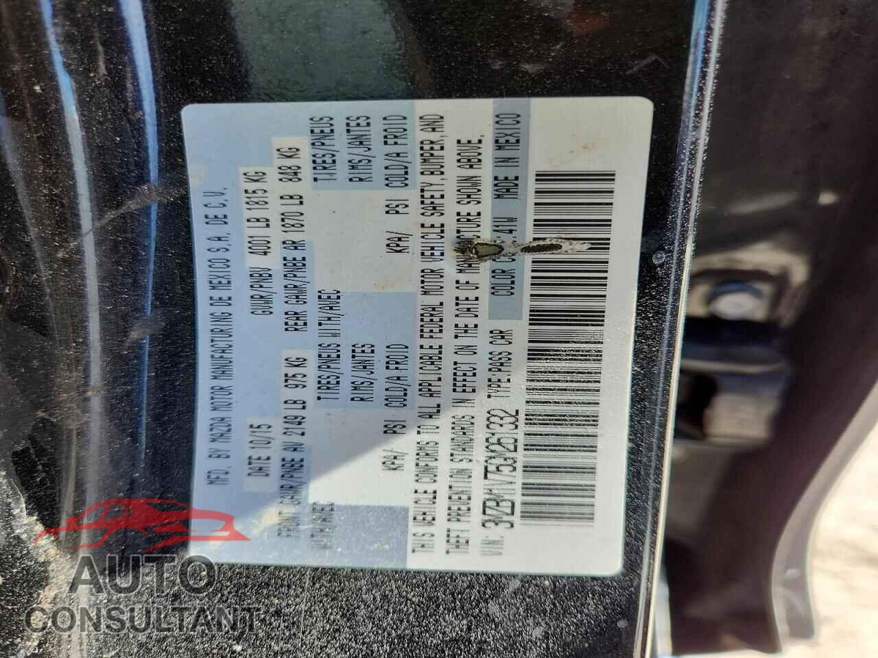 MAZDA 3 2016 - 3MZBM1V75GM261332