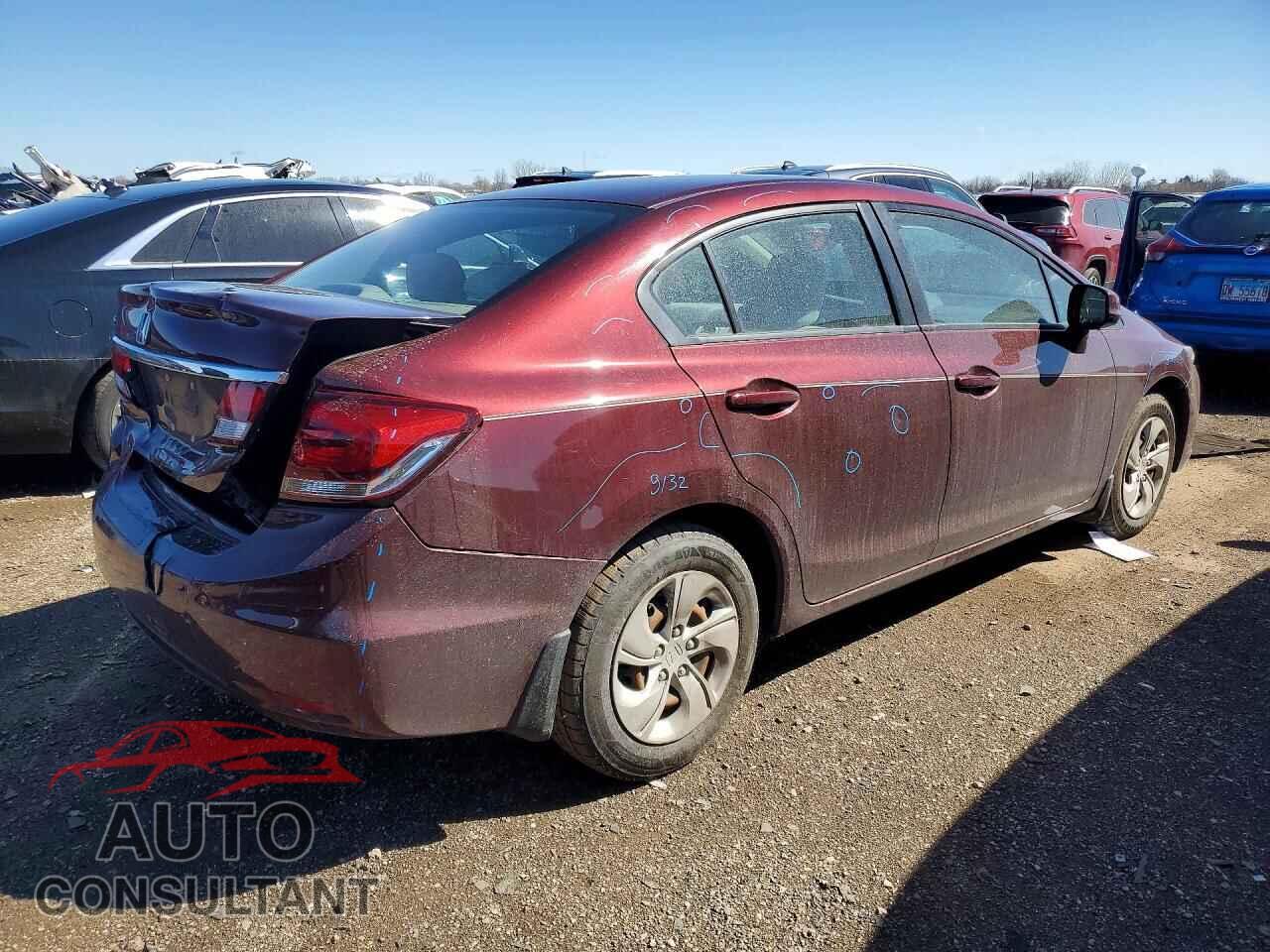 HONDA CIVIC 2013 - 19XFB2F50DE100308