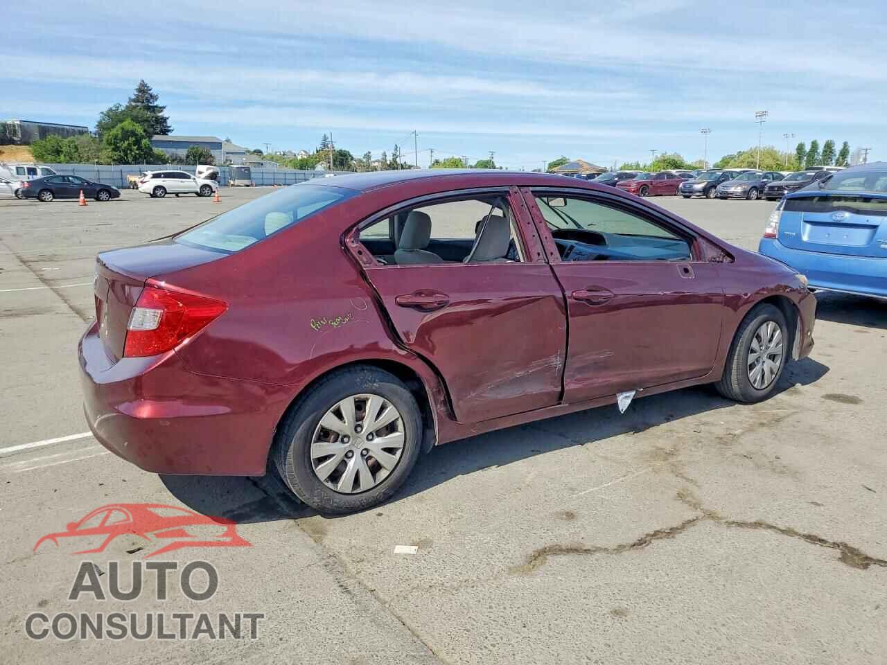 HONDA CIVIC 2012 - 19XFB2F59CE365629