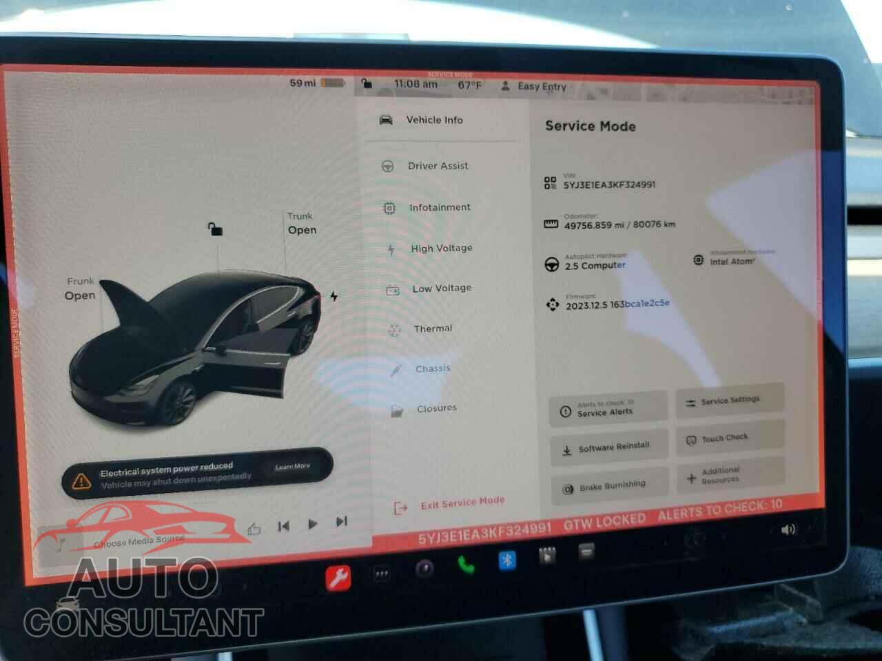 TESLA MODEL 3 2019 - 5YJ3E1EA3KF324991