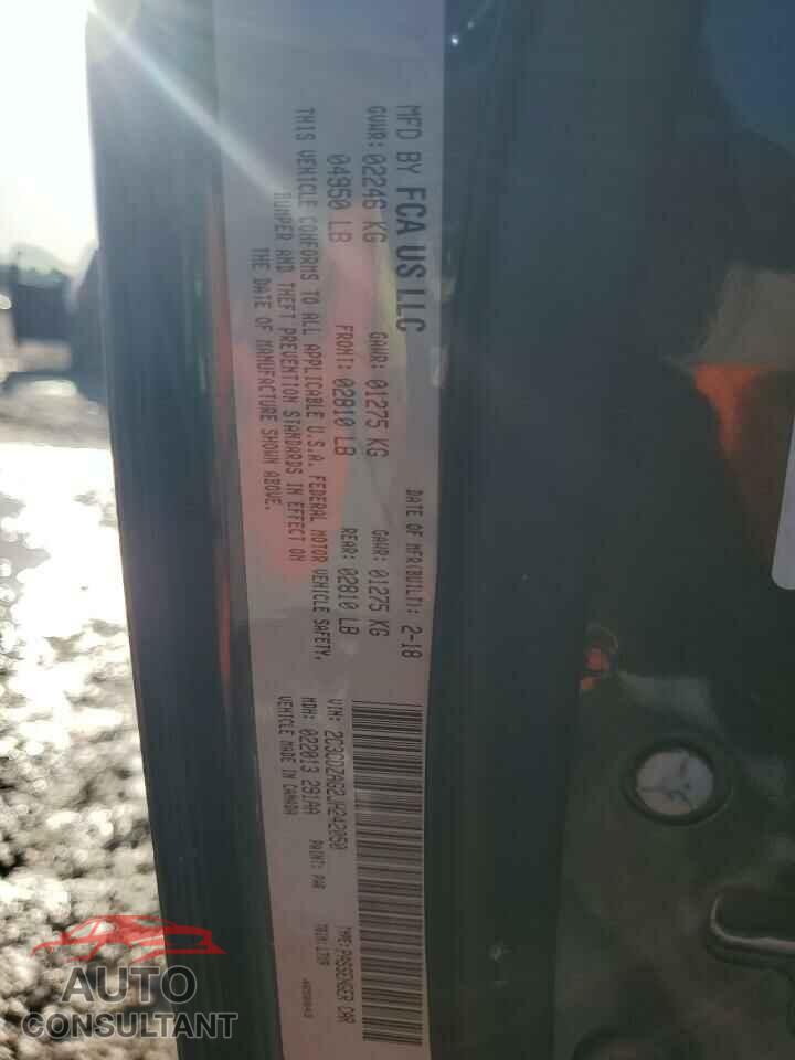 DODGE CHALLENGER 2018 - 2C3CDZAG2JH242050