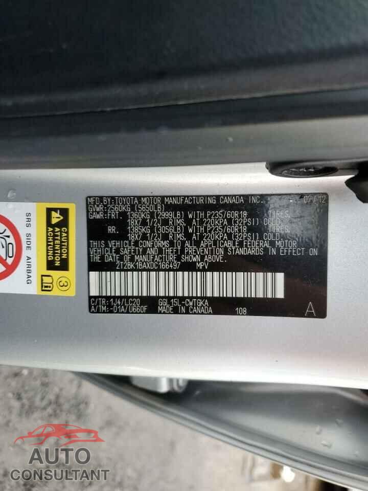 LEXUS RX350 2013 - 2T2BK1BAXDC166497