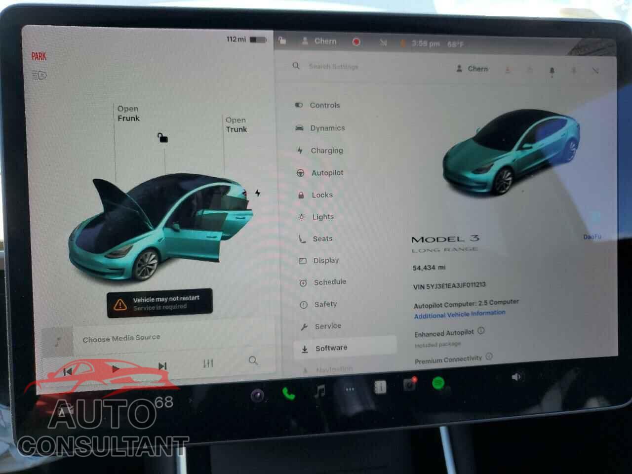 TESLA MODEL 3 2018 - 5YJ3E1EA3JF011213