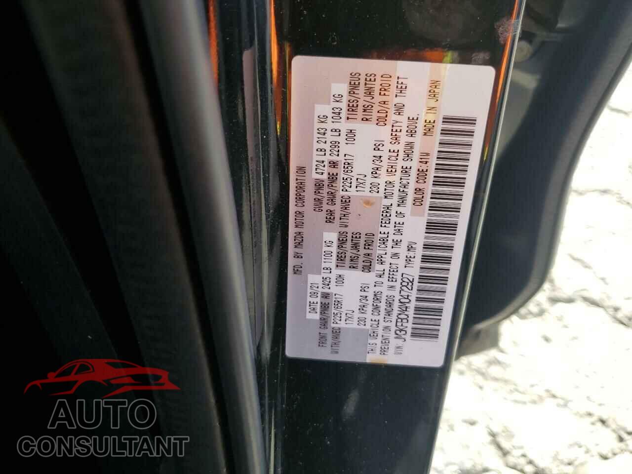 MAZDA CX-5 2021 - JM3KFBCM4M0472927