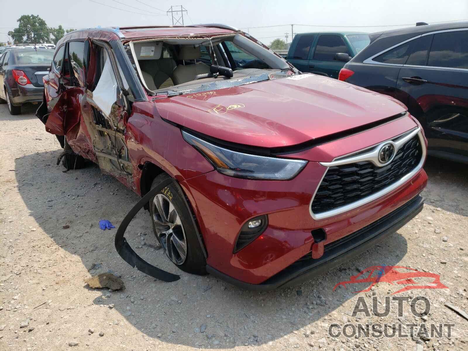 TOYOTA HIGHLANDER 2021 - 5TDGZRAH3MS515235