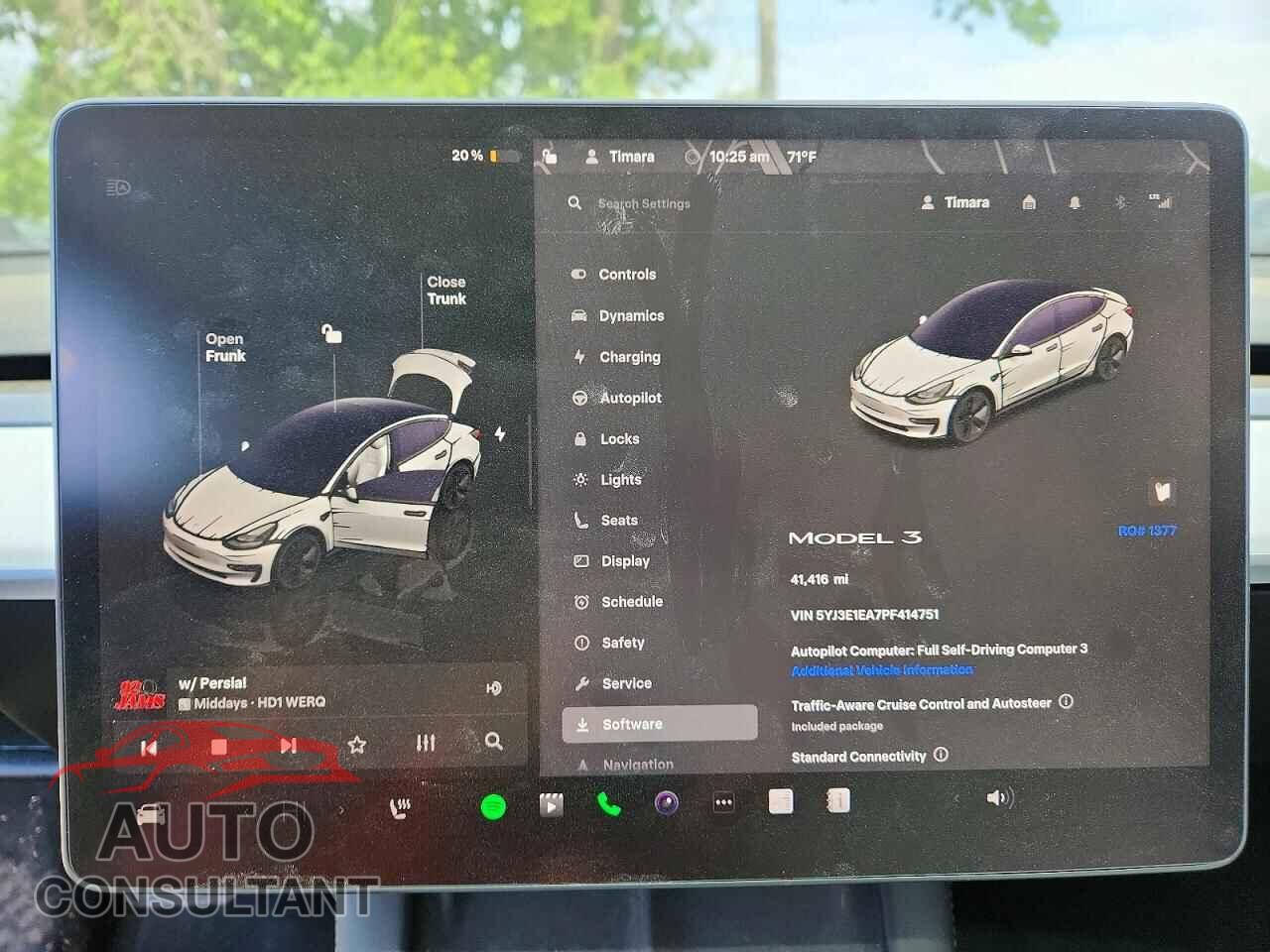 TESLA MODEL 3 2023 - 5YJ3E1EA7PF414751