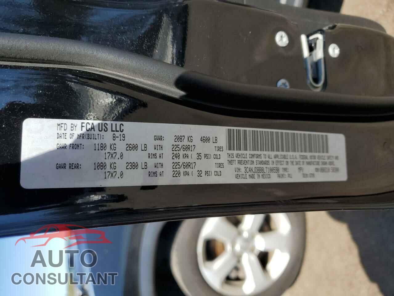 JEEP COMPASS 2020 - 3C4NJDBB8LT100590