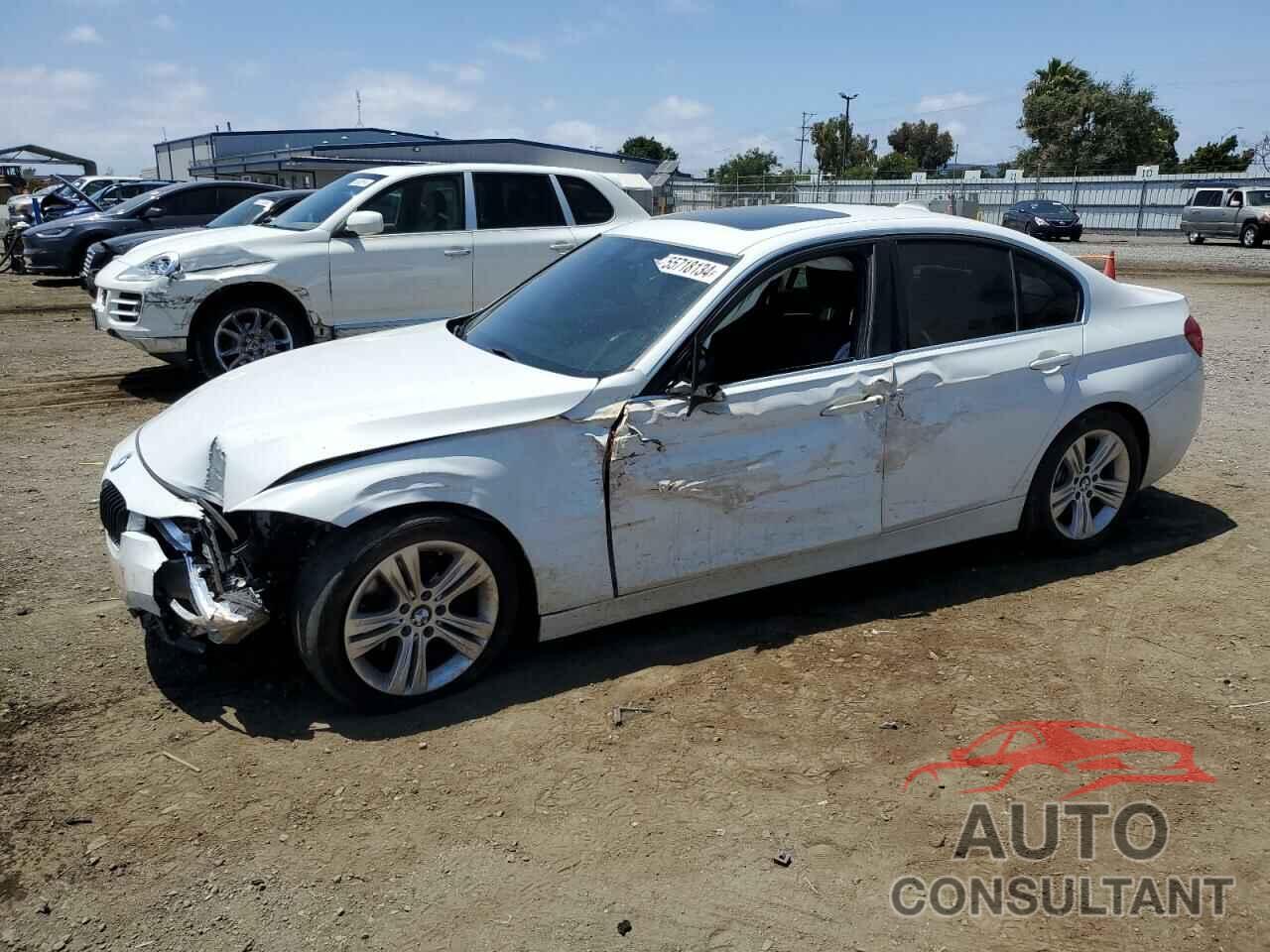 BMW 3 SERIES 2017 - WBA8B9G36HNU52449