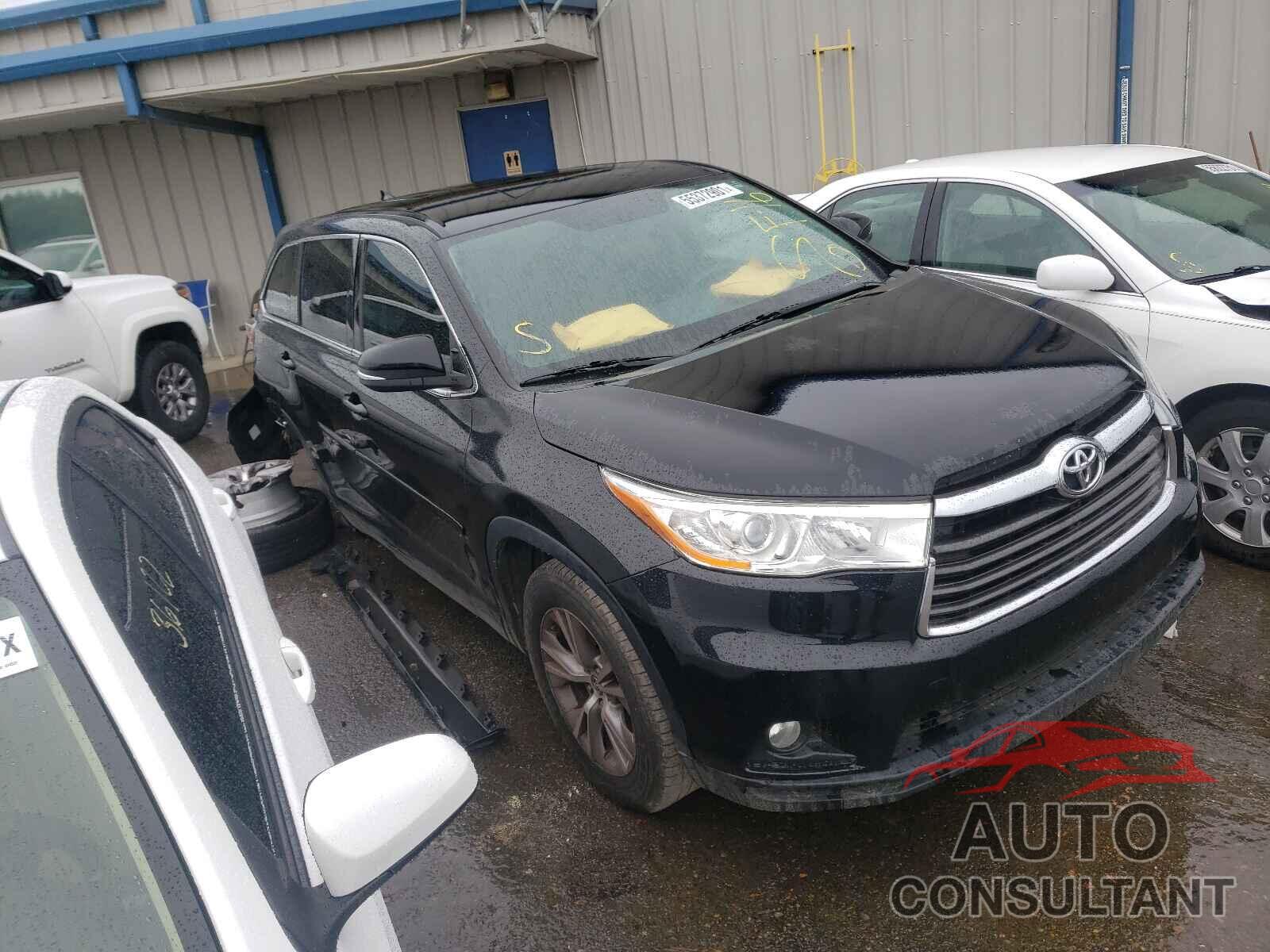 TOYOTA HIGHLANDER 2016 - 5TDZKRFH3GS169732
