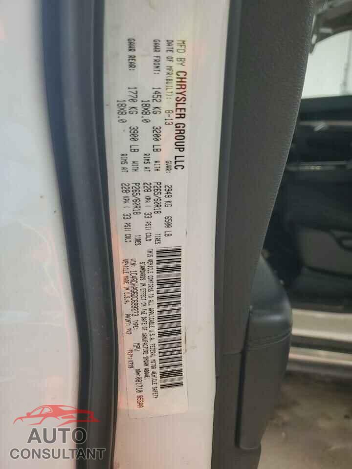 DODGE DURANGO 2013 - 1C4RDHAG6DC699273