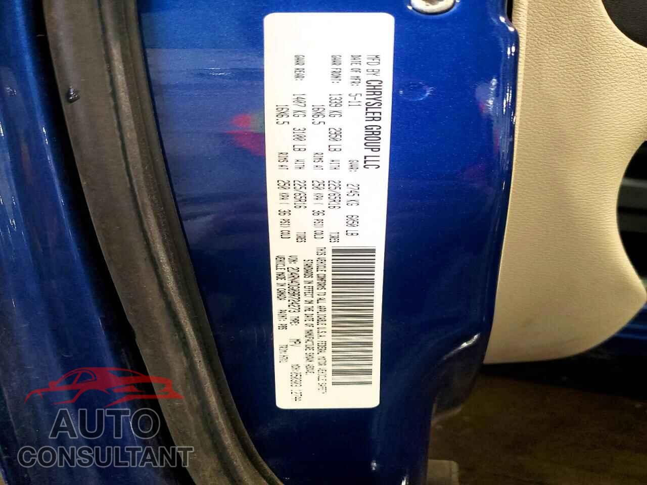 DODGE CARAVAN 2011 - 2D4RN4DG0BR724273