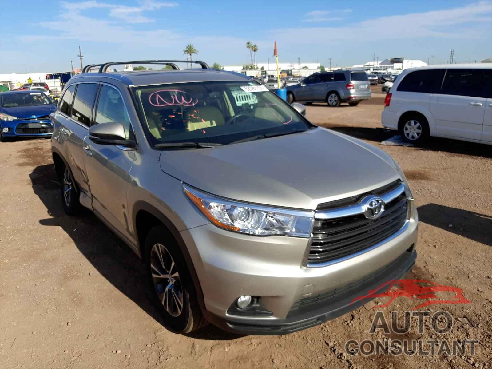 TOYOTA HIGHLANDER 2016 - 5TDKKRFH3GS146338
