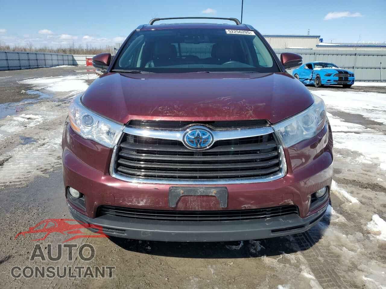 TOYOTA HIGHLANDER 2016 - 5TDDCRFH0GS018564