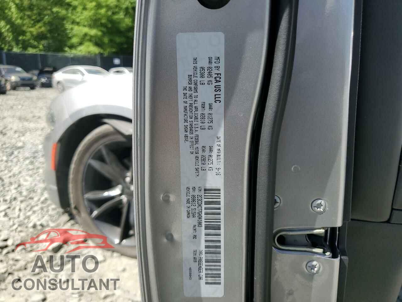 DODGE CHARGER 2016 - 2C3CDXCT7GH341003