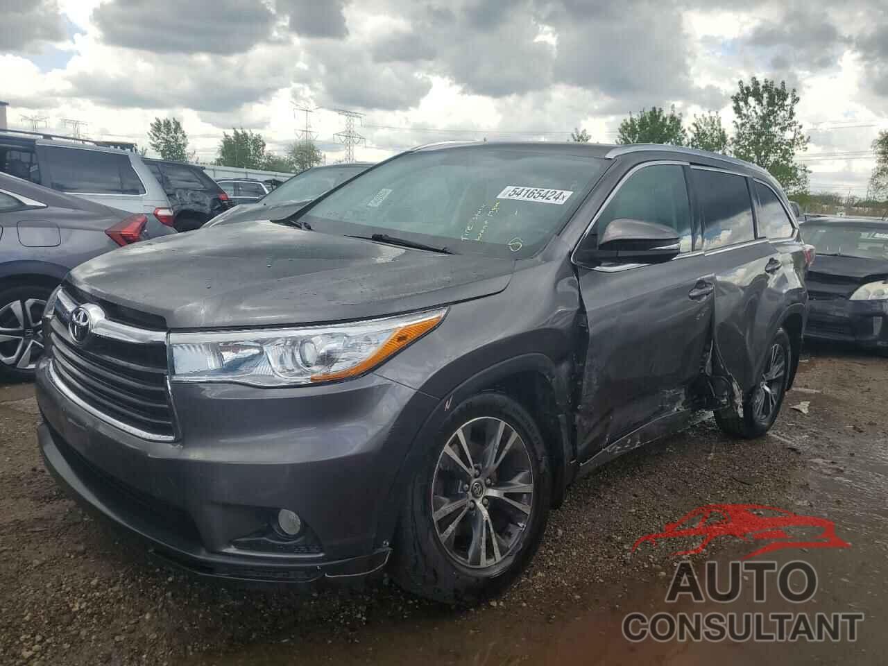 TOYOTA HIGHLANDER 2016 - 5TDJKRFH5GS297404