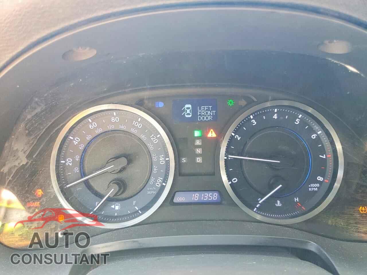 LEXUS IS 2012 - JTHBF5C22C5184106