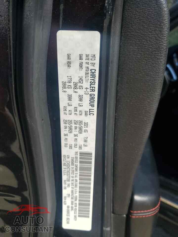 DODGE DURANGO 2013 - 1C4SDHCTXDC677398