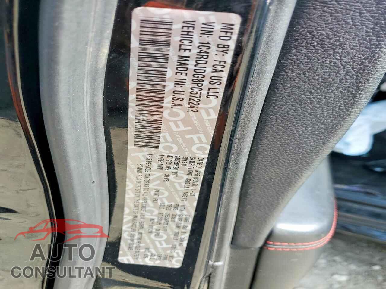 DODGE DURANGO 2023 - 1C4RDJDG8PC572242